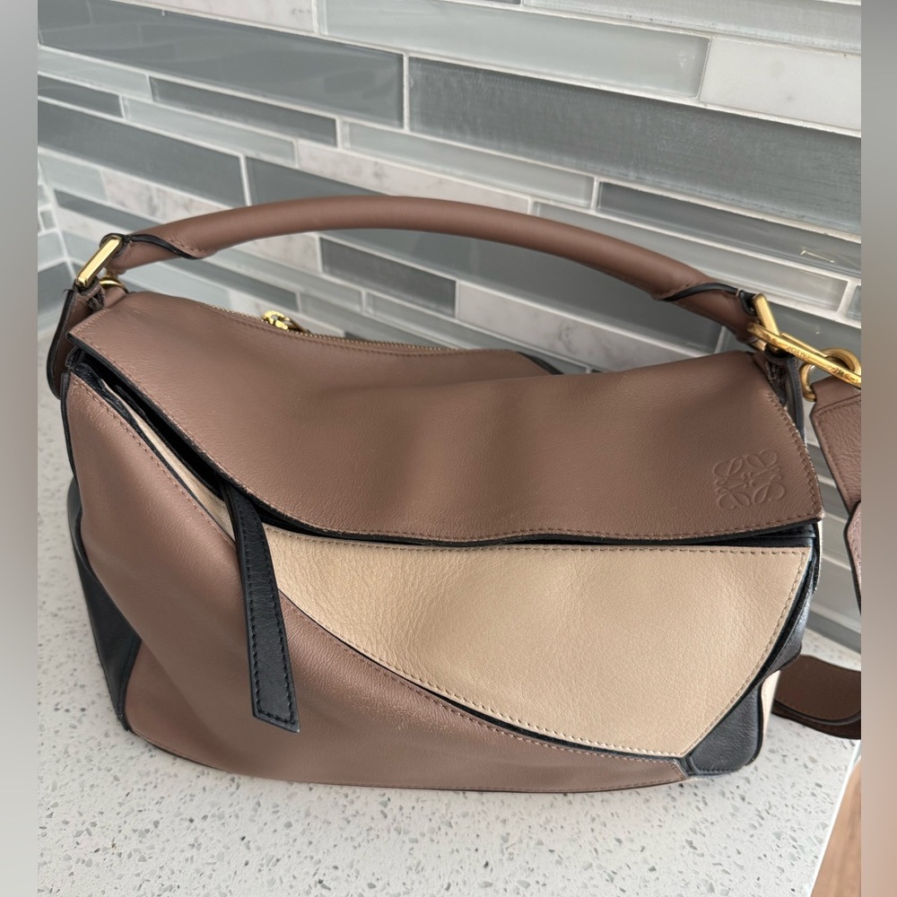 Loewe Tricolor Medium Puzzle Bag